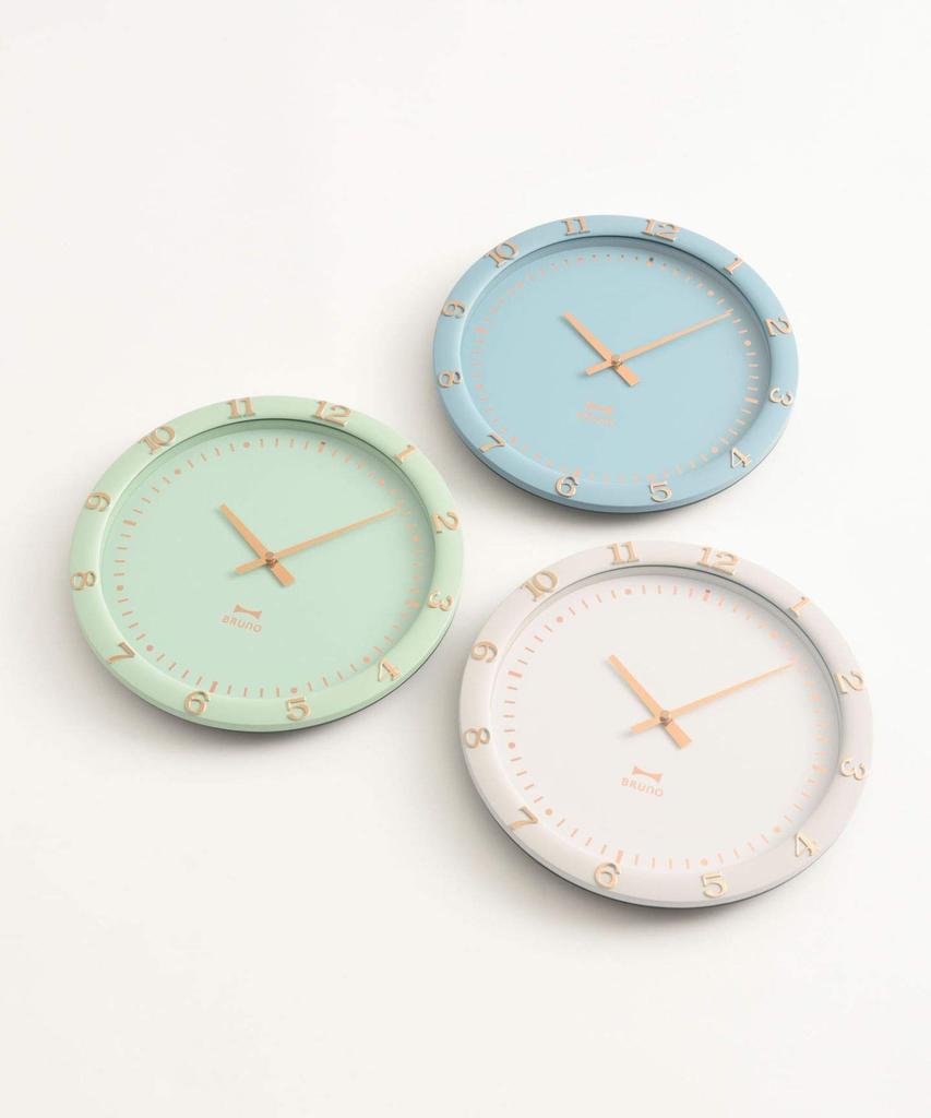 BRUNO Silent Wall Battery Stylish Pastel Wall Clock, Operated, Clock, Greige, BCW040-GRG