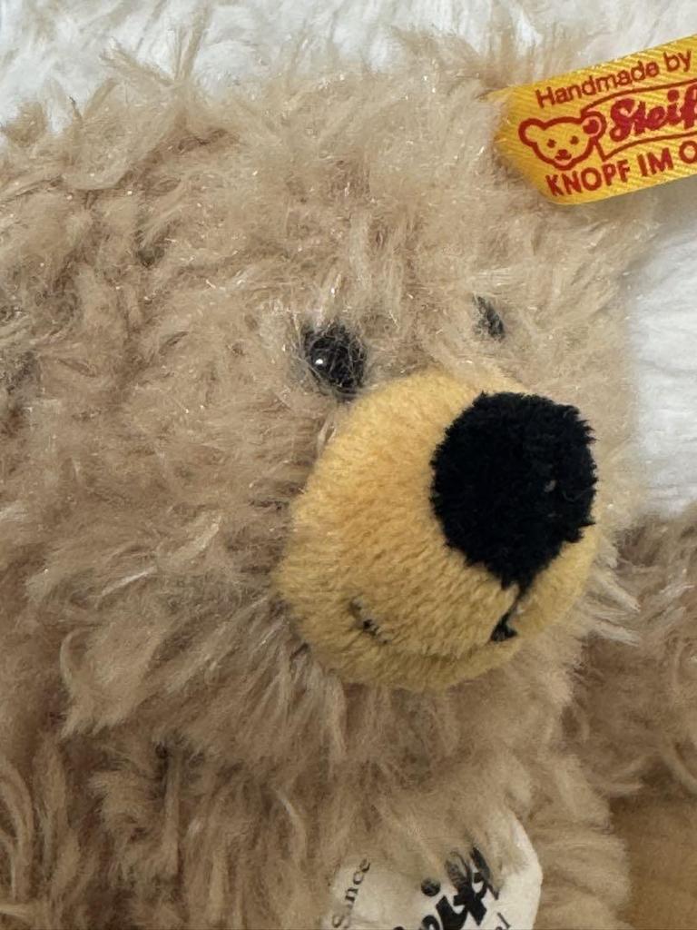 [USED] German Steiff Teddy Bear Keychain Plush Toy