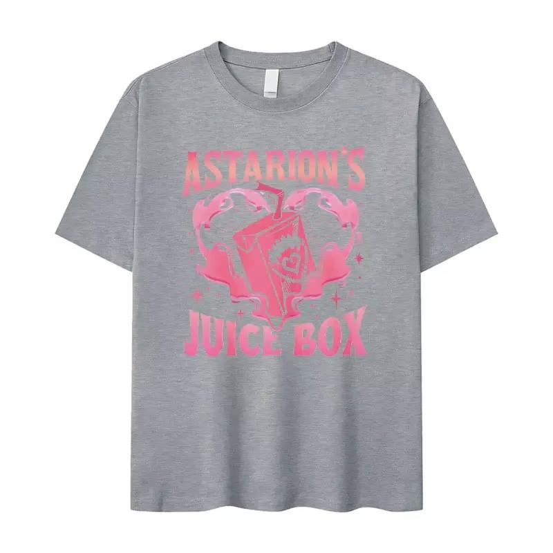 Забавная футболка с узором «Сок Астариона», мужская/женская, в стиле ретро, эстетичная, летняя, повседневная, очень большая