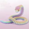 30/45/60cm 3D Printed Snake Toy Multicolor Simulation Snake Model  Christmas