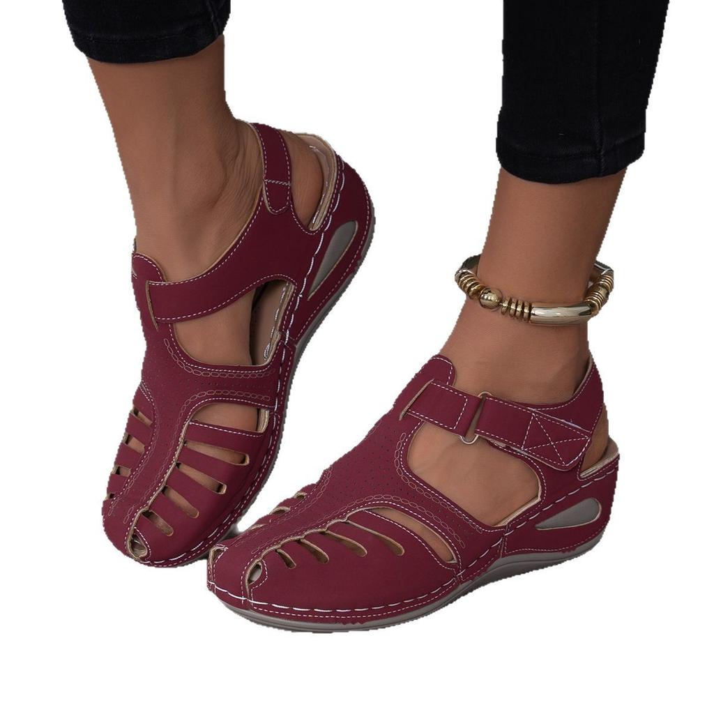 New Women's Peep-Toe Ankle Strap Sandals Summer Block Heel Fashion Shoes