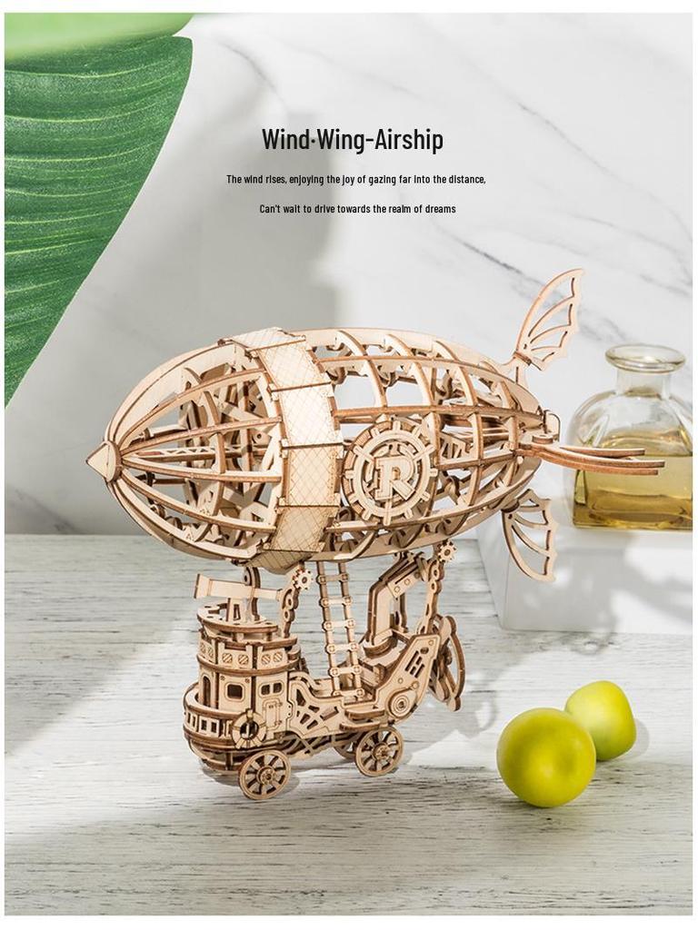 Rorate Rolai 3D Деревянный Пазл - Ручная Работа Настольное Украшение и Развивающая Игрушка