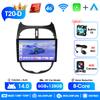 Srnubi 2Din Car Stereo Radio For Peugeot 206 206CC 206SW C2 2001-2008 Wireless Carplay Android Auto Mirror Link BT Head Unit
