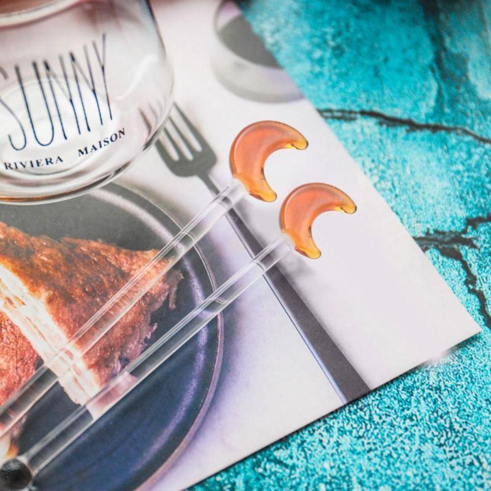 Easy To Use For Family Gatherings High Texture Spoon Stick Stir Bar Swizzle Sticks Dessert Stick