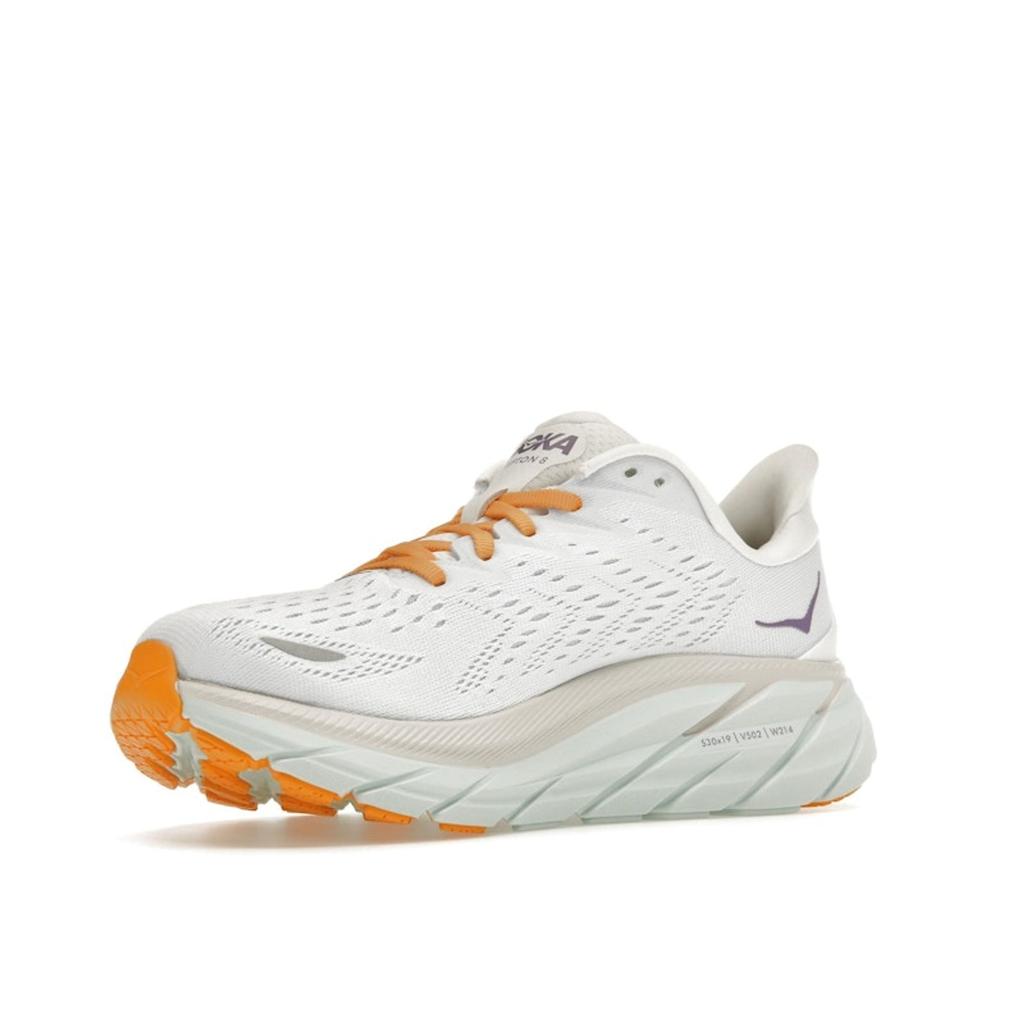 HOKA Clifton 8 Blanc De Blanc Women Sneakers White 1119394-BDBW