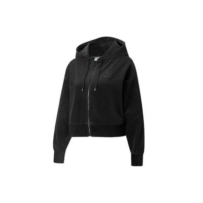 Повседневная вышитая куртка на молнии с капюшоном, женские куртки, черная 532948-01