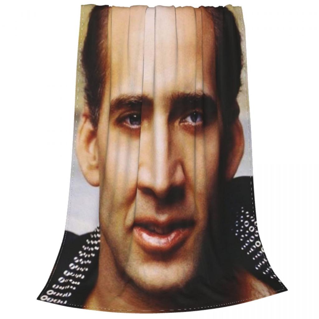 American Actor Johnson Bed Travel Flannel Blanket Super Warm Lightweight Suitable for Sofa Bedroom Living Room