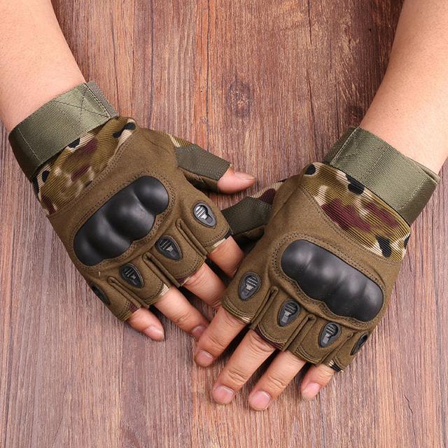 Армейские тактические доспехи, защитная оболочка, тактические перчатки, спортивные перчатки с половиной пальца, военные мужские перчатки для фитнеса, ходьбы, верховой езды
