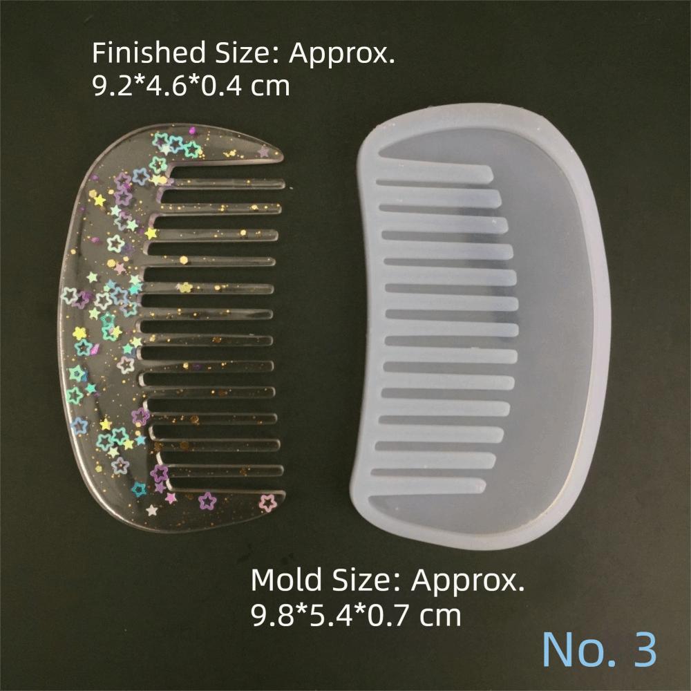 Silicone Comb Mold DIY Craft Epoxy Resin Mould Hair Comb Resin Mold DIY Jewelry Craft Supplies