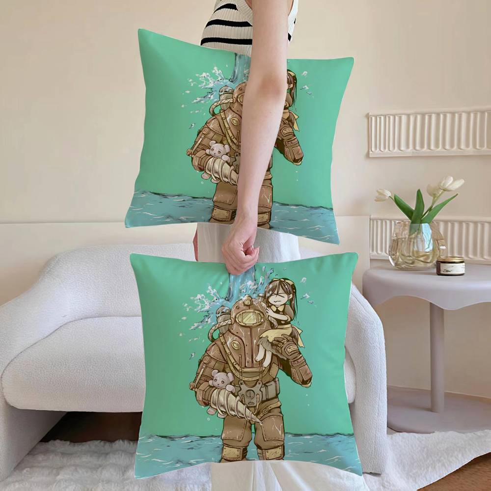 JJackie Chan Adventures Pillow Case Antidustmite Pillowcase Invisible zipper silky Sofa cushion cover
