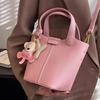 Custom high-end bag women's 2025 autumn new fashionable work handbag texture versatile crossbody bucket bag