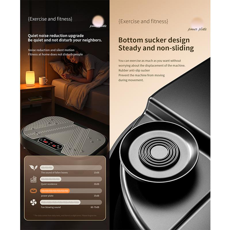 Вибрационная платформа кардиотренажер для дома, электрический вибрационный тренажер антицеллюлитный для тела, нагрузка 175 кг