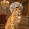 Curly Pet Afro Wig Elastic Band Cat Cosplay Headwear Cat Funny Headpiece Parties