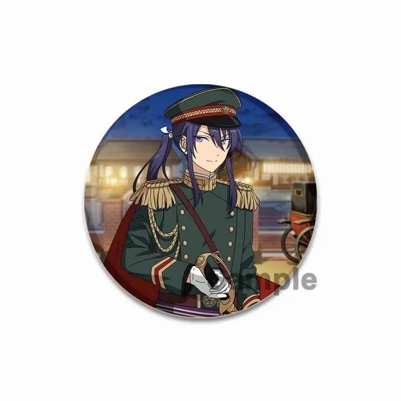 32/44/58MM Tinplate Brooch Ensemble Stars SOUMA KANZAKI Round Pins Cute Cartoon Badge for Backpacks Clothing Accesoory Jewelry