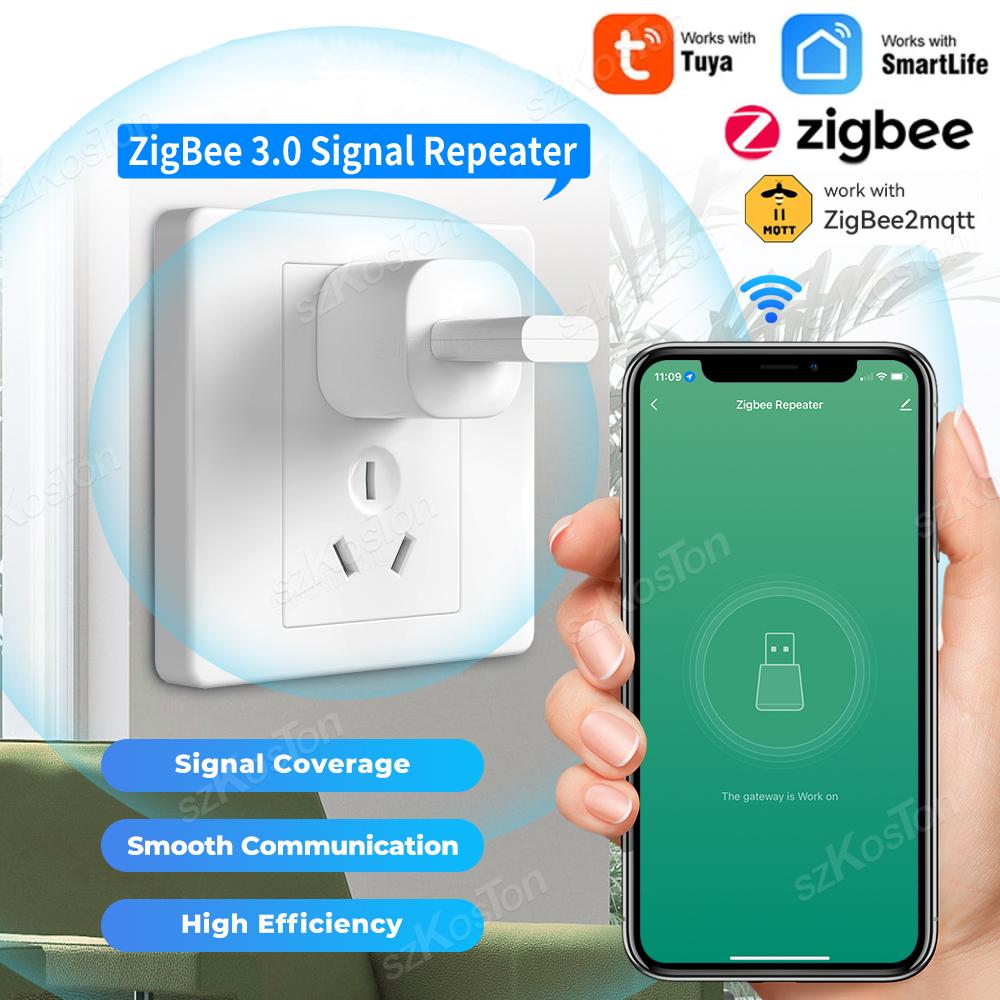 Tuya Smart Life ZigBee 3.0 Повторитель сигнала USB-удлинитель Усилитель сигнала для умной домашней автоматизации для шлюза ZigBee ZigBee2MQTT