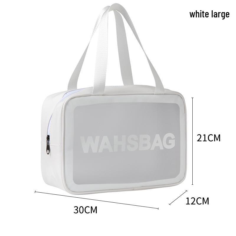 Матовая ПУ Прозрачная Дорожная Косметичка Большой Вместимости