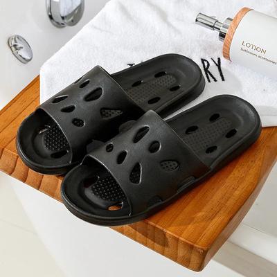 Модные тапочки Мужские тапочки для ванной комнаты с протекающей водой Летние женские домашние тапочки для пар Нескользящие домашние водонепроницаемые сандалии Суперлегкие