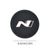 2PCS 6.6CM Car Water Cup Slot Car Coaster Universal Decoration Accessories for Nline Tucson Kona Sonata Veloster I30 I20 N Elantra SUV