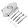 22mm Handlebar Riser Clamp 30mm Lifting Height Replacement for Suzuki RM125 RM250 RMZ250 RMZ450 RMX450Z Silver