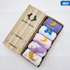 5 пар/компл. корейские женские стильные длинные носки Meia Fun Sun Moon Windmill Радужный узор хлопковые носки