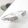 Серебряный открытый браслет с крыльями ангела для женщин Модные аксессуары Простой регулируемый браслет Вечерние украшения Подарок