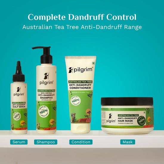 Pilgrim Australian Tea Tree Невысушивающий шампунь против перхоти 200 мл | Устраняет перхоть из источника | Сильные и гладкие волосы | Для мужчин и женщин |