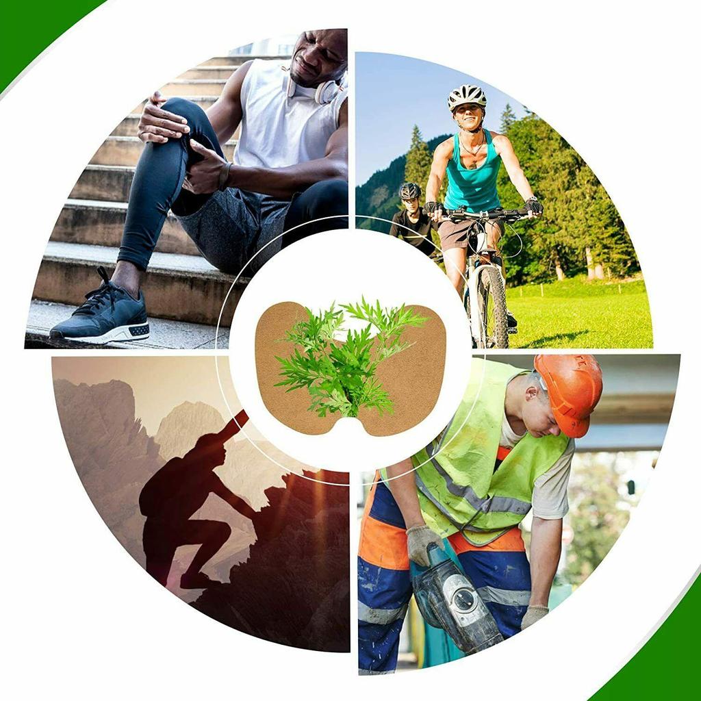 Knee Pain Relief Patch Wormwood Extract Joint Ache Pain Relieving Herbal Sticker Lumbar Spine Medical Plaster Muscle Strain Pain Sticker