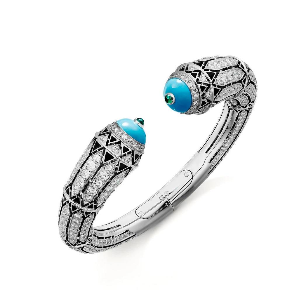 WUIHA 925 Sterling Silver Lab Sapphire Turquoise High Carbon Diamonds Gemstone Wedding Engagement Bracelet Bangle Fine Jewelry