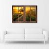 Canvas print, Window - way to the west