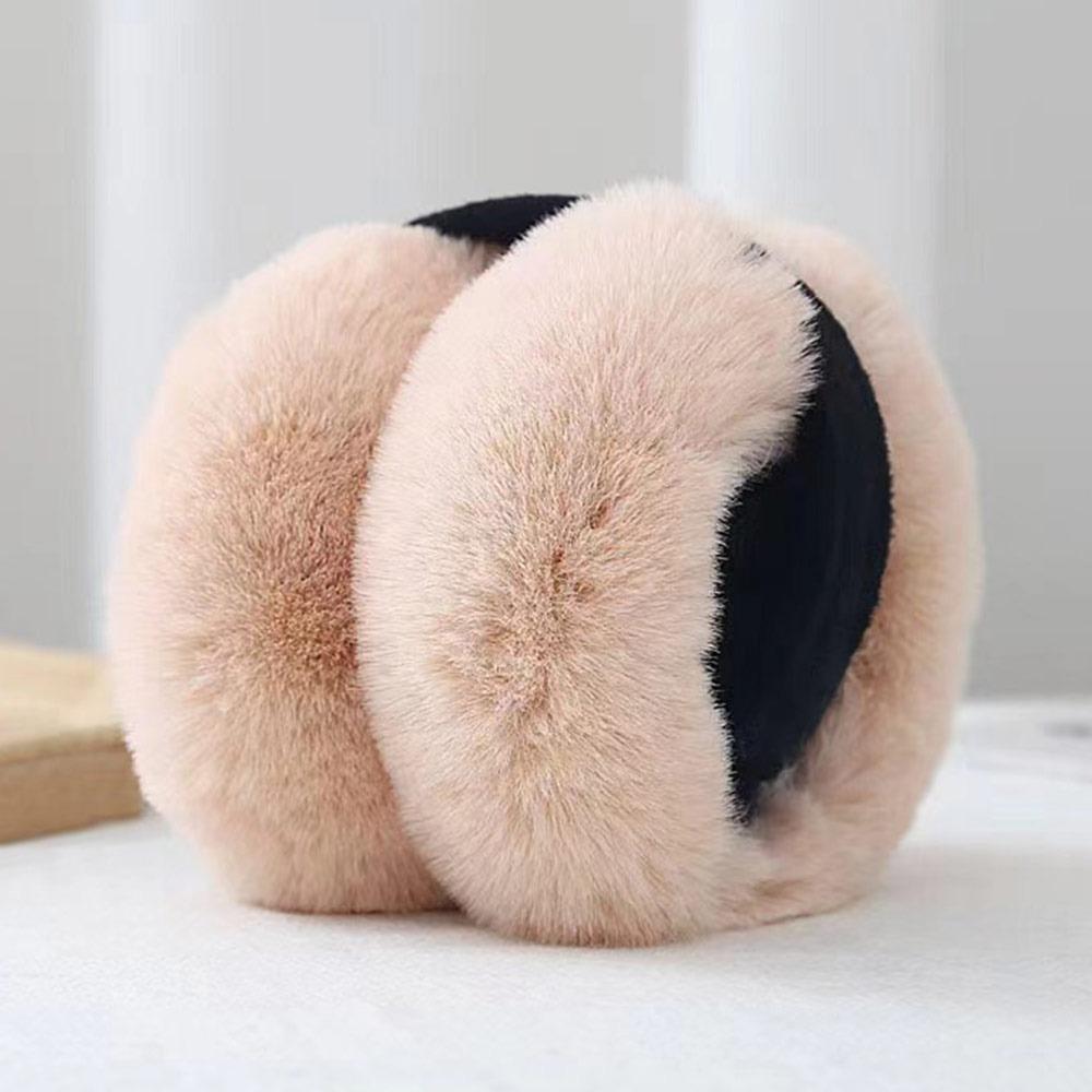 Тепловые вкладыши из кроличьего меха Складные грелки для ушей Милые Защищающие уши Студенты