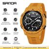 Многофункциональные электронные часы Sanda World Time для студентов с 5 будильниками и переходом на летнее время