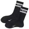 Mizuno Носки Dry Vector Regular Length, тонкий махровый материал, влагоотводящий и быстросохнущий, дизайн с логотипом и полосой, унисекс, B2JXB551, Размеры 22-
