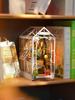 Rolife 3D Puzzle 3D DIY Kit Подставка для книг Миниатюрный кукольный домик Светодиодное освещение Сборка из дерева Иллюстрированные инструкции по изготовлению деревянных изделий В комплект входят Цветочный магазин Взрослые