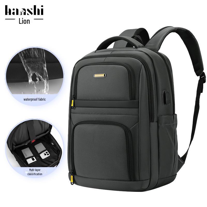 High-End Waterproof Commuter Backpack for Men and Women - Fashionable Travel and Work Bag