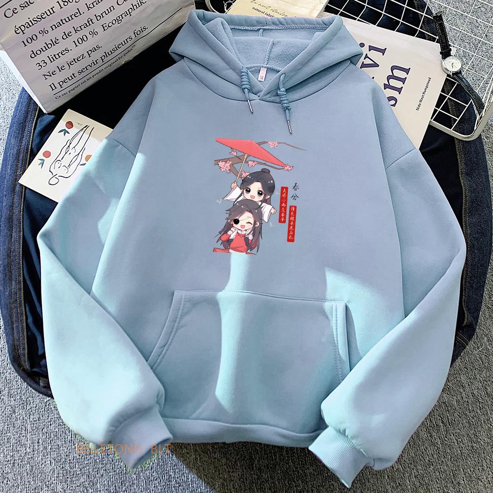 Heaven Official's Blessing Tian Guan Ci Fu TGCF Anime Hoodie Harajuku Aesthetic Long Sleeve Sweatshirt Sense of Design Top