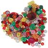 400 PCS Candy-Colored Flower Buttons Mixed Sizes Cute Buttons Resin Buttons Sewing
