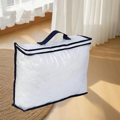 Large Capacity Pillow Storage Bag With Handle Bed Sheet Organizer Bag Clothes