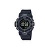 Серия Pro Trek Цифровой дисплей Водонепроницаемость 100 м Кварцевый механизм Ремешок из смолы Мужские часы Черный PRW-35Y-1BJF