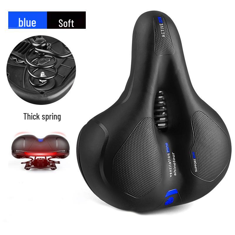 Universal Super Soft Silicone Bicycle Saddle with Shock Absorption - Mountain Bike Seat for Men and Women
