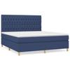 Maison Exclusive - Sommier à lattes de lit avec matelas Bleu 180x200 cm Tissu