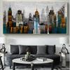 Абстрактная картина с городским пейзажем на стене, архитектурные художественные постеры, принты, настенная картина для гостиной, дома, Куадрос