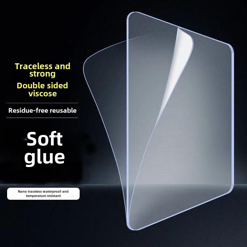 Бесследная прозрачная двухсторонняя клейкая заплатка для дверей ванной комнаты