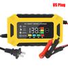 Digital LCD Display Wet Dry Lead Acid Gel Charger 12V 6A Pulse Repair Car Auto Battery Charger Smart Truck Motorcycle Charger