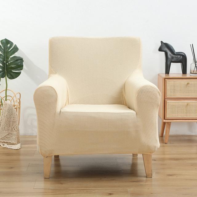 Club Tub Chair Slipcover ,Stretch Spandex Removable Geometric Pattern Armchair Covers ,Small Sofa Furniture Protector Used For Family Room