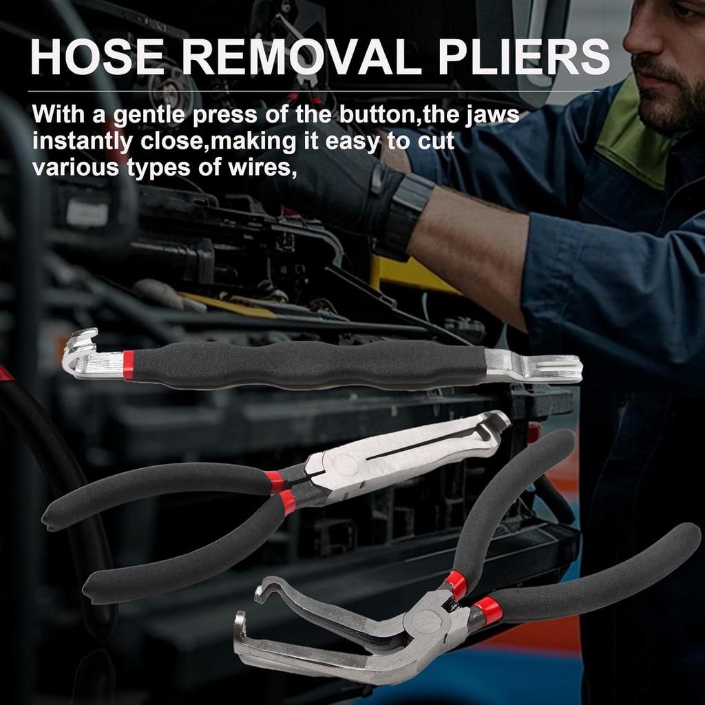 3-Piece Electrical Disconnect Pliers Set, 60 Degree Connector Separator, Car Fuel Line Breaking Tool