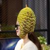 Comfortable Simulation Durian Hat Soft Cartoon Plush Hat Durian Headgear  Cross-dressing Shows