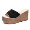 Women's Shoes Muffin Thick-soled Heightening Table Women's Sandals Slippers One-word Casual Outer Wear Sandals