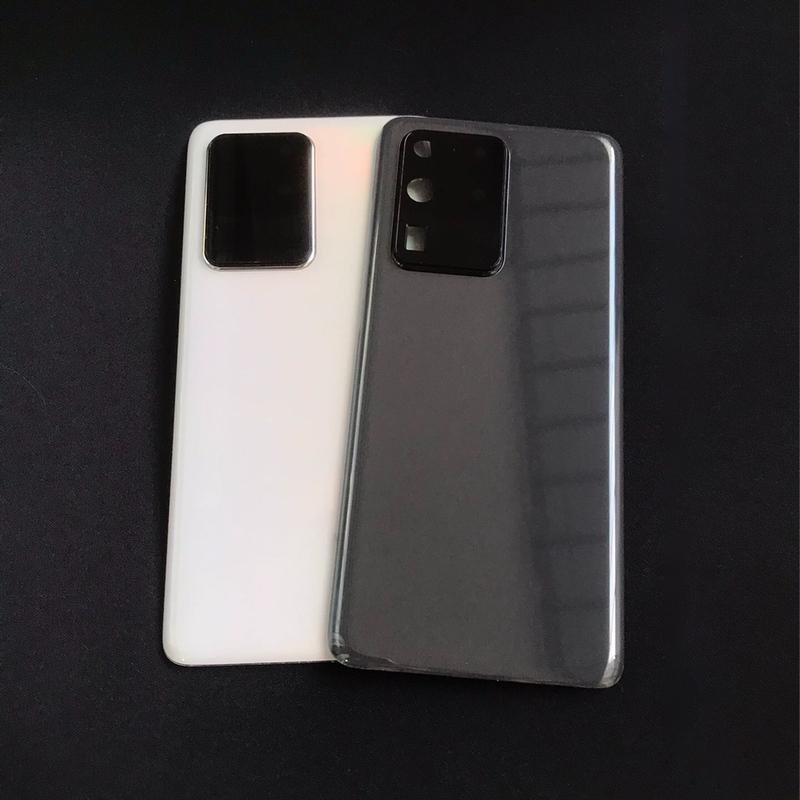Back Glass Battery Cover For Samsung Galaxy S20 Ultra 5G SM-G988 Rear Housing With Camera Lens Frame Replacement Parts