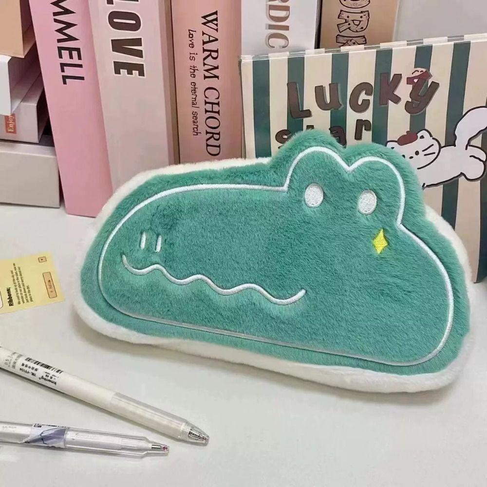 Плюшевая сумка Пингвин Пенал Большой вместимости Мультяшный плюшевый пенал Подарок для девочки