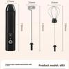Xiaomi Беспроводной вспениватель молока Xiaomi Электрический Ручной блендер Type-C Мини-кофеварка из нержавеющей стали Венчик-миксер Для кофе Капучино Сливок